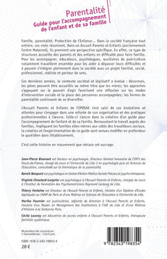 Parentalité. Guide pour l'accompagnement de l'enfant et de sa famille