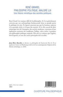 René Girard, philosophe politique, malgré lui