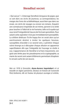 Stendhal secret: To the happy few