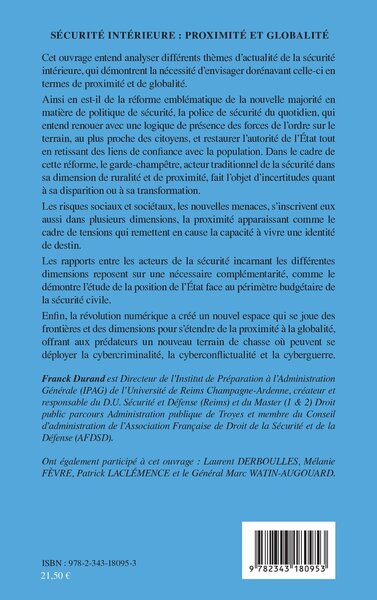 Sécurité intérieure : proximité et globalité