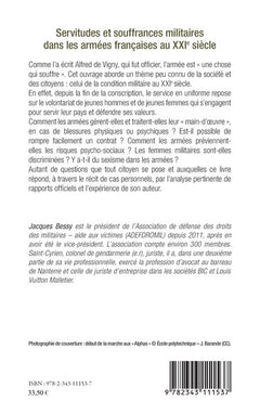 Servitudes et souffrances militaires dans les armées françaises au XXIe siècle
