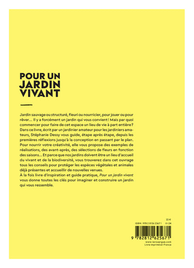 Pour un jardin vivant
