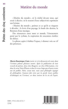 Matière du monde