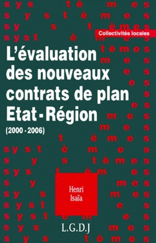 L'évaluation des nouveaux contrats de plan État-région (2000-2006)