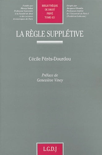 La règle supplétive