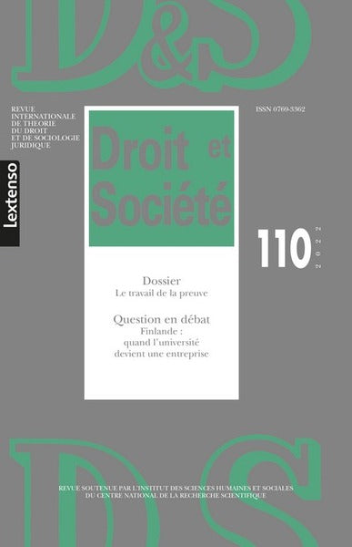 Droit & Société N°110-2022