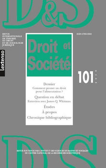 DROIT ET SOCIETE N 101-2019