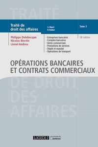Operations bancaires et contrats commerciaux