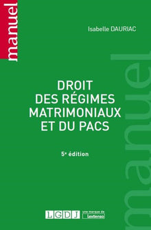 Droit des régimes matrimoniaux et du PACS