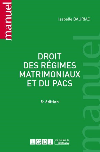 Droit des régimes matrimoniaux et du PACS