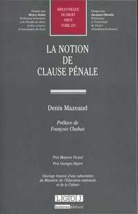 La notion de clause pénale