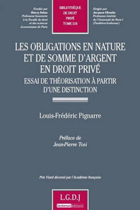 Les obligations en nature et de somme d'argent en droit privé