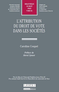 L'attribution du droit de vote dans les sociétés