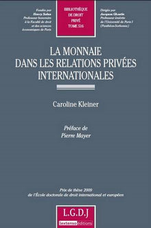 la monnaie dans les relations privées internationales