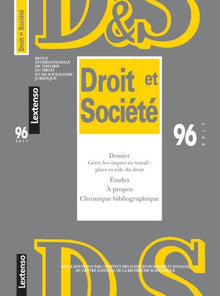 Revue Droit et Société n°96 - 2017