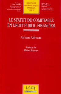 Le statut du comptable en droit public financier