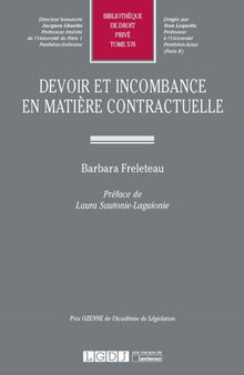 Devoir et incombance en matière contractuelle