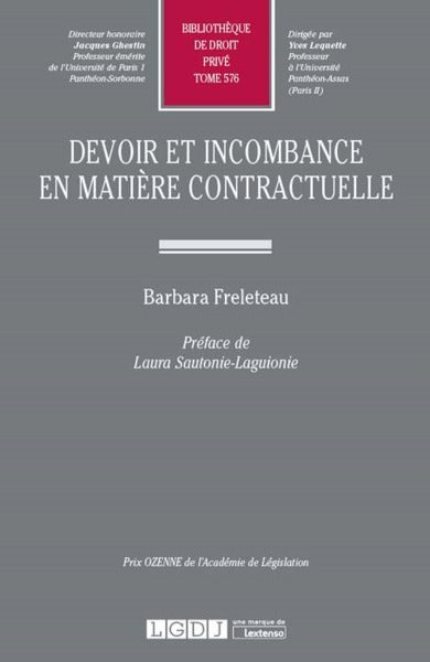 Devoir et incombance en matière contractuelle