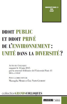 Droit public et droit privé de l'environnement