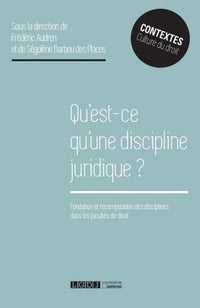 Qu'est-ce qu'une discipline juridique ?