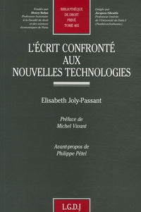 L'Écrit confronté aux nouvelles technologies