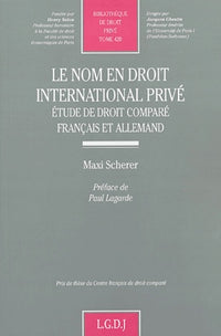 Le nom en droit international privé