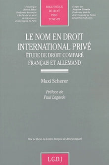 Le nom en droit international privé