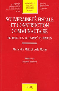 souveraineté fiscale et construction communautaire