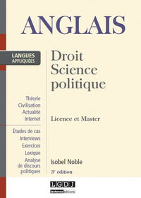 Anglais : droit, sciences politiques - 3ème édition