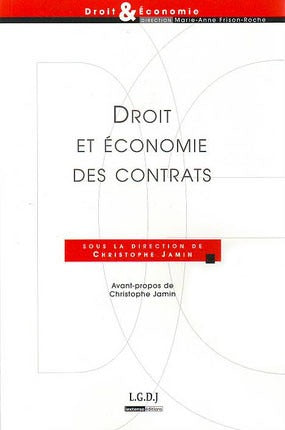 Droit et économie des contrats