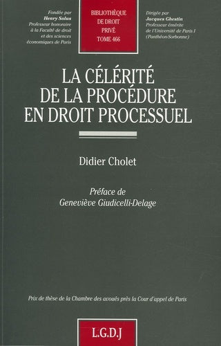 La célérité de la procédure en droit processuel