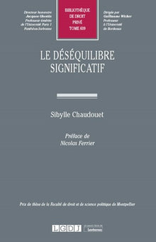Le déséquilibre significatif