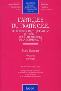 l'article 5 du traité cee