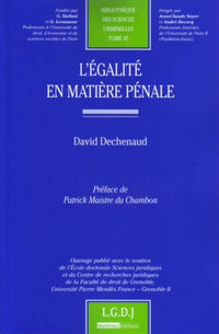 L'égalité en matière pénale