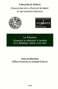 La province : circonscrire et administrer le territoire
