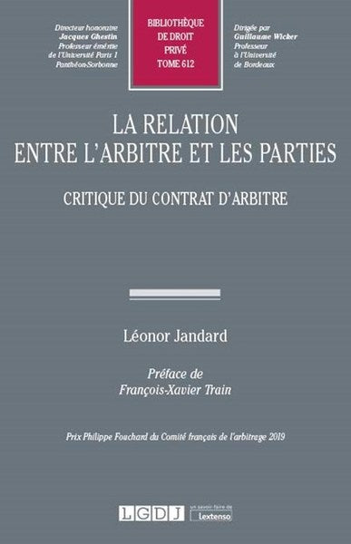 La relation entre l'arbitre et les parties