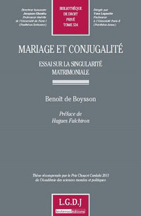 Mariage et conjugalité