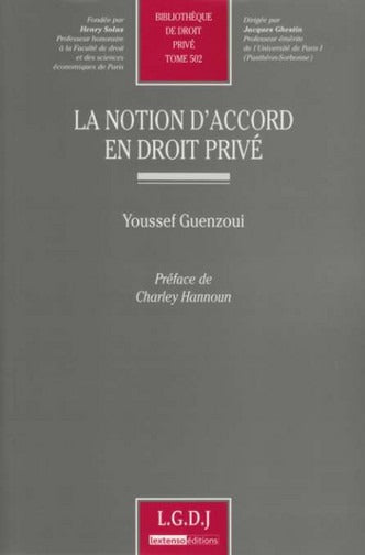 La notion d'accord en droit privé