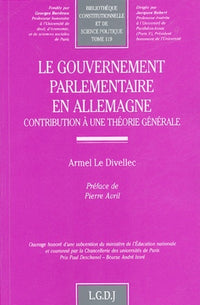 Le gouvernement parlementaire en Allemagne