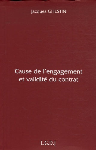 Cause de l'engagement et validité du contrat