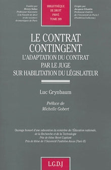 Le contrat contingent - L'adaptation du contrat par le juge sur habilitation du