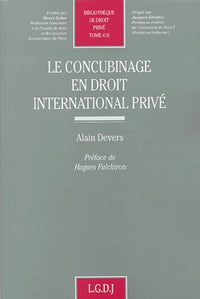 Le concubinage en droit international privé