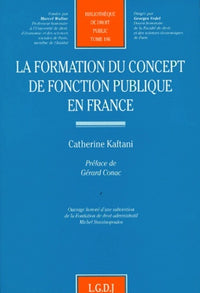 La Formation du concept de fonction publique en France