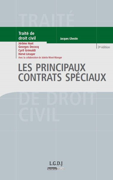 Les principaux contrats spéciaux