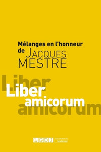 Mélanges en l'honneur de Jacques Mestre