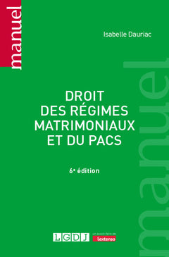 Droit des régimes matrimoniaux et du PACS