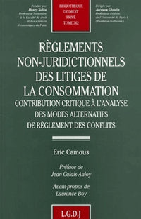 Règlements non-juridictionnels des litiges de la consommation
