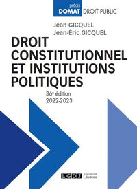 Droit constitutionnel et institutions politiques