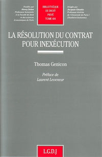 La Résolution du contrat pour inexécution