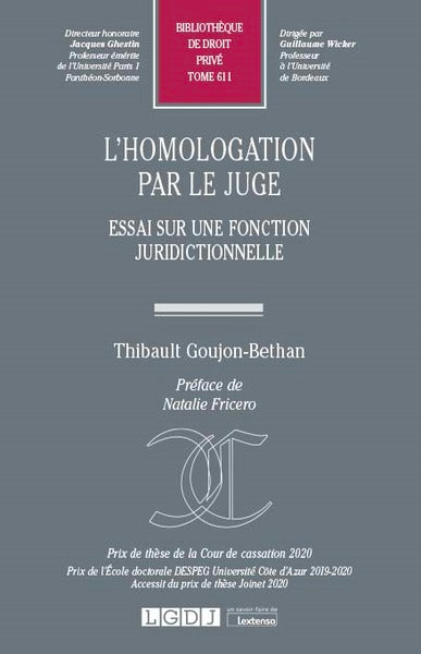 L homologation par le juge